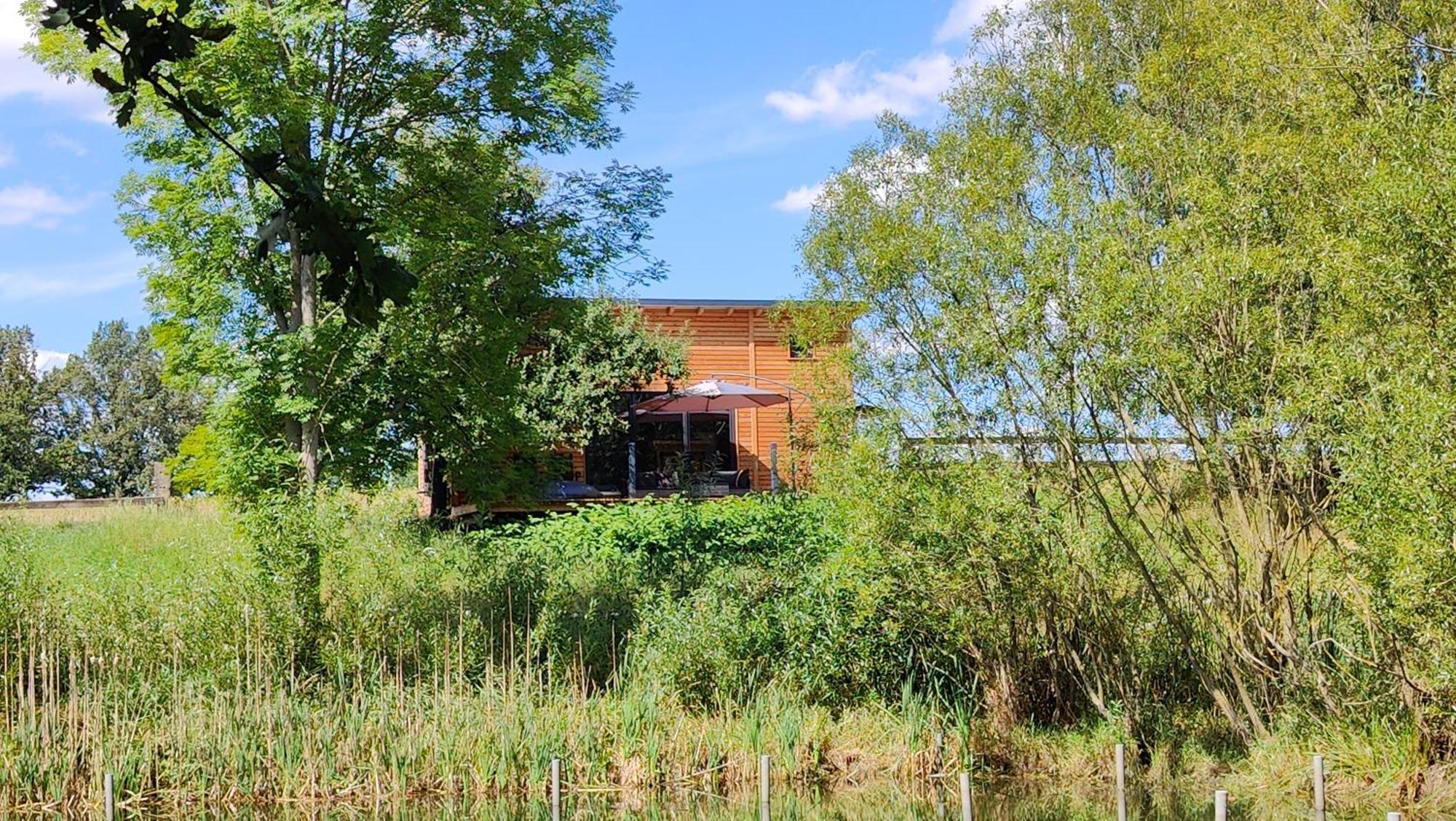 Großharthau Tinyhousebeidresden 3 Fuer 2 - 7 Personen, Naehe Saechsische Schweiz, Dresden, Mit Badeteichヴィラ エクステリア 写真