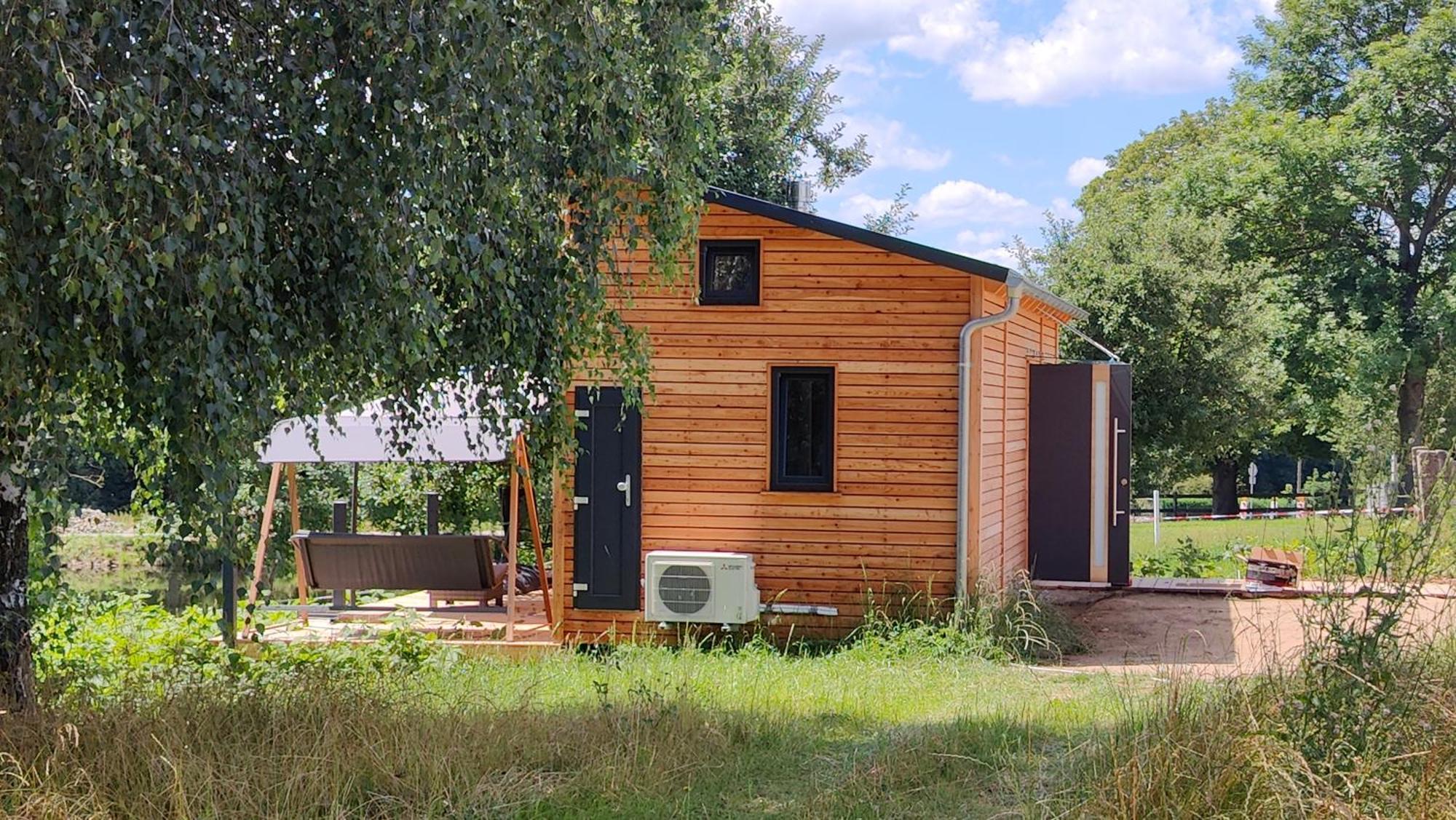 Großharthau Tinyhousebeidresden 3 Fuer 2 - 7 Personen, Naehe Saechsische Schweiz, Dresden, Mit Badeteichヴィラ エクステリア 写真